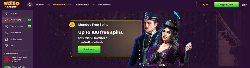 Bizzo Casino Free Spins