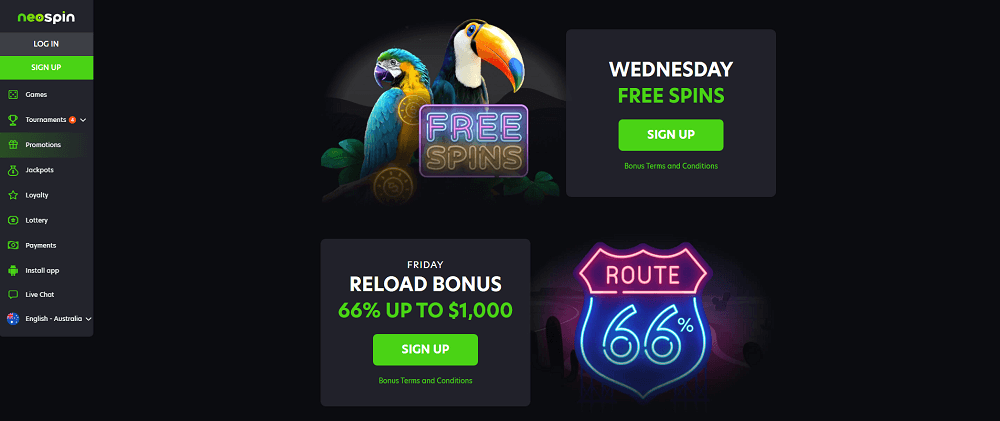 What Bonuses Does Neospin Casino Offer?