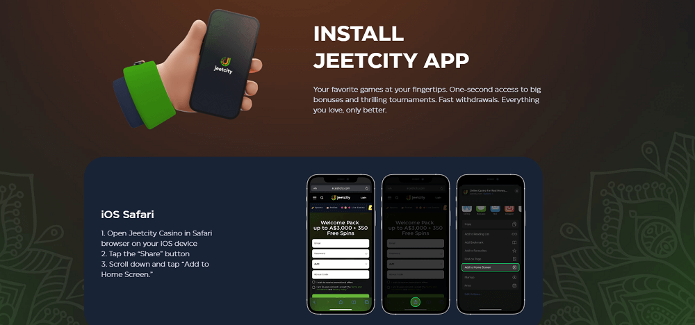 JeetCity Casino App and Mobile Casino
