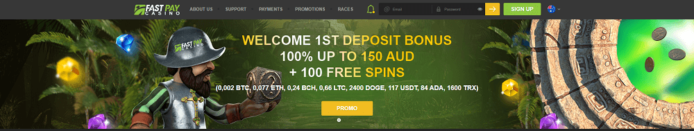 First Deposit Bonus in FastPay Casino