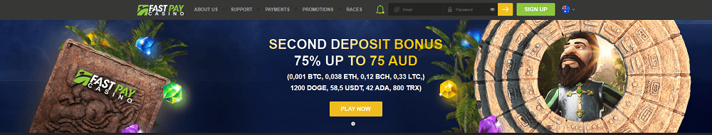 Second Deposit Bonus in FastPay Casino
