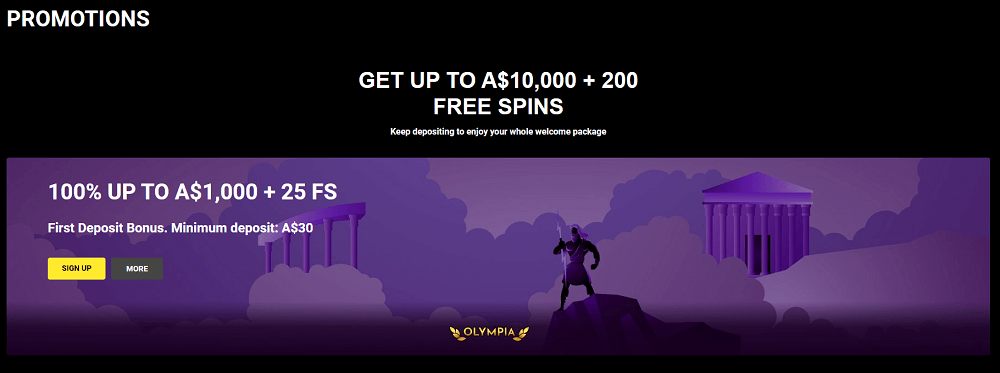 Promotion System, Voucher, Coupons, and Bonus Codes in Olympia Casino